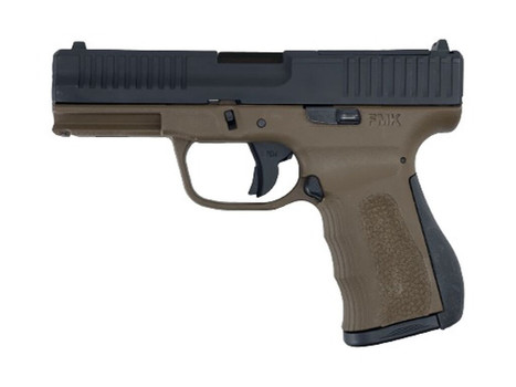 FMK FMKG49TBB G3 Full Size Frame 9mm Luger 14+1 4.50" Polished Threaded Barrel, Black Carbon Steel Optic Ready/Serrated Slide, Burnt Bronze Polymer Frame w/Accessory Rail, Textured Grip