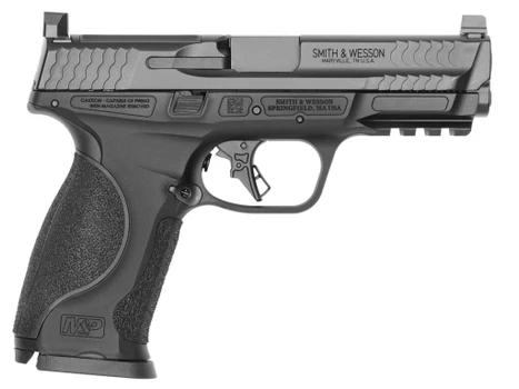 Smith & Wesson 14792 M&P9 M2.0 Metal Full Size 9mm Luger 17+1 4.25" Black Armornite Stainless Steel Barrel & Optic Cut/Serrated Slide, Black Anodized Aluminum Frame w/Picatinny Rail, Interchangeable P