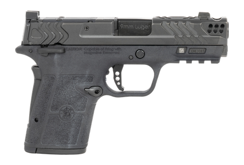 Smith & Wesson 14412 Performance Center Equalizer Micro-Compact Frame 9mm Luger 10+1 3.68" Black Armornite Stainless Steel Barrel & Optic Ready/Ported/Serrated Slide, Black Polymer Frame w/Picatinny R