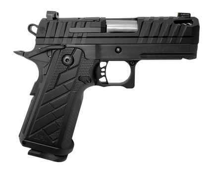 Live Free Armory HG8645-N Apollo 11 V2 Sub-Compact 9mm Luger 18+1 3.35" Stainless Barrel, Black Cerakote Steel Optic Ready/Serrated Slide, Black Cerakote Steel Frame w/Beavertail & Picatinny Rail, Bla
