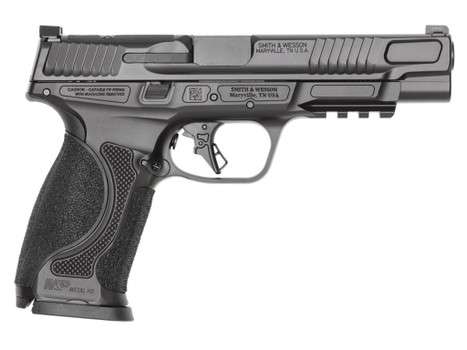 Smith & Wesson 14811 M&P9 M2.0 Metal Full Size Frame 9mm Luger 15+1 5" Black Armornite Stainless Steel Barrel & Optic Ready/Serrated Slide, Black Armornite Stainless Steel Frame w/Picatinny Rail, Inte