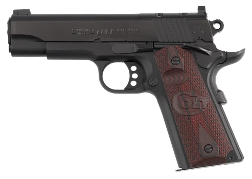 Colt Mfg O4942XEOR Commander Combat 9mm Luger 9+1 4.25" Stainless National Match Barrel, Blued Steel Optic Ready/Serrated Slide, Blued Aluminum Frame w/Beavertail, Black Cherry G10 Grips, Ambidextrous