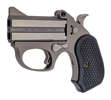 Bond Arms BAHB Honey B  22 Mag 2 3" Rough Matte Stainless Steel Barrel & Frame, Black Extended B6 Resin Grip                                                                                            