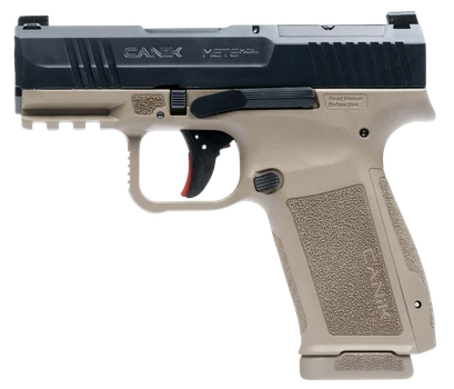 Canik HG7884CABD-N Mete MC9L *CA Compliant 9mm Luger 10+1 3.18" Black Steel Barrel, Black Nitride Steel Serrated Slide, Flat Dark Earth Polymer Frame w/Picatinny Rail, Interchangeable Backstrap Grip  