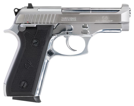 Taurus 1-58149 58  380 ACP 15+1 4" Matte Stainless Steel Barrel, Matte Serrated Stainless Steel Slide, Matte Stainless Aluminum Frame w/Beavertail, Black Polymer Grip                                  