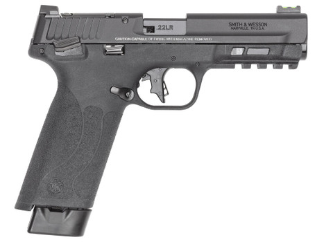 Smith & Wesson 14312 M&P 22x Full Size Frame 22 LR 20+1 4.10" Black Armornite Threaded Barrel, Black Armornite Optic Cut/Serrated Slide, Black Polymer Frame w/Picatinny Rail, Textured Grip