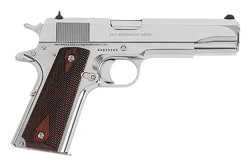 Colt Mfg O1911CBS38 1911 Government 38 Super 9+1 5" Stainless Steel Barrel, Bright Stainless Serrated Slide, Bright Stainless Steel Frame w/Beavertail                                                  