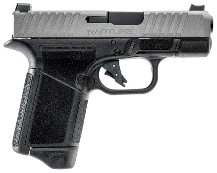 Gforce Arms GF932512BN Rapture  Sub-Compact Frame 9mm Luger 12+1 3.25" Black Steel Barrel, Nickel Steel Optic Cut/Serrated Slide, Black Cerakote Polymer Frame, Shield RMSc/RMR Footprint               