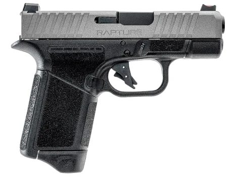 Gforce Arms GF932512BN Rapture Sub-Compact Frame 9mm Luger 12+1 3.25" Black Steel Barrel, Nickel Steel Optic Cut/Serrated Slide, Black Cerakote Polymer Frame, Shield RMSc/RMR Footprint