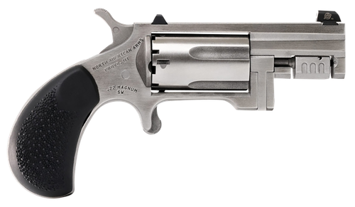 North American Arms SNT Sentinel  22 WMR 5 Shot 1.42" Matte Stainless Steel Barrel, Stainless Cylinder, Matte Stainless Steel Frame, Slip-on Rubber Pebble Grip, Exposed Hammer                         