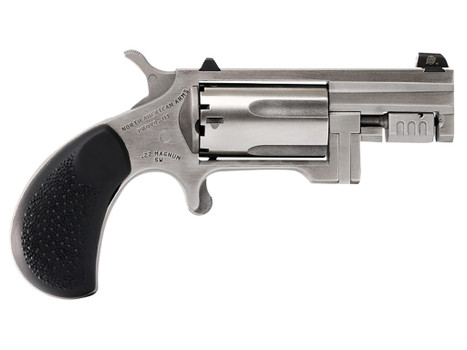 North American Arms SNT Sentinel 22 WMR 5 Shot 1.42" Matte Stainless Steel Barrel, Stainless Cylinder, Matte Stainless Steel Frame, Slip-on Rubber Pebble Grip, Exposed Hammer