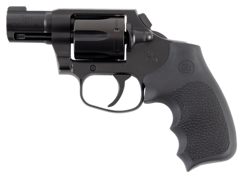 Colt Mfg COBRAMB2RNS Night Cobra  38 Special +P 6rd Shot 2" Black PVD Stainless Steel Barrel, Cylinder & Frame, Black Hogue Overmolded Grip, Exposed Hammer                                             