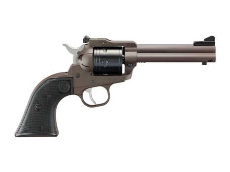 Ruger 2071 Super Wrangler 250th Anniversary 22 LR/22 WMR 6 Shot 4.62" Dark Bronze Cerakote Steel Engraved Barrel, Steel Frame, Checkered Synthetic Grip, Transfer Bar Safety, Exposed Hammer