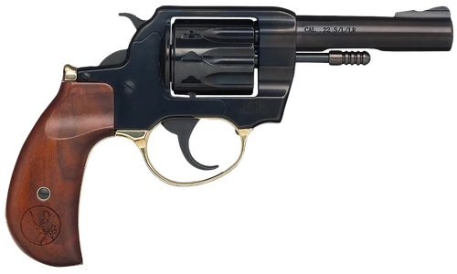 Henry H016BD Golden Boy  22 LR 10 Shot 4" Blued Steel Barrel, Cylinder, Blued Polished Steel Frame, Walnut Birdshead Grip, Transfer Bar Safety, Exposed Hammer                                          