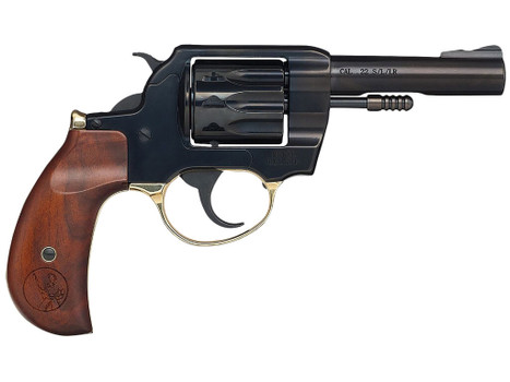 Henry H016BD Golden Boy 22 LR 10 Shot 4" Blued Steel Barrel, Cylinder, Blued Polished Steel Frame, Walnut Birdshead Grip, Transfer Bar Safety, Exposed Hammer