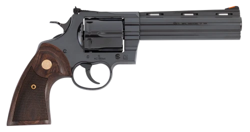 Colt Mfg ANACONDABP6WTS Anaconda  Large 44 Mag 6 Shot 6" Blued Vent Rib Barrel, Cylinder, Drilled & Tapped Steel Frame, Hogue Finger Grooved Grip, Exposed Hammer                                       