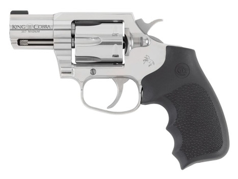Colt Mfg KCOBRASB2RBBS King Cobra Carry 357 Mag 6 Shot 2" Stainless Steel Barrel, Cylinder & Frame, Black Hogue Overmolded Grip