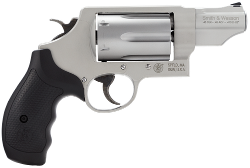 Smith & Wesson 160410 Governor  45 Colt (LC) Or 2.50" 410 Gauge, 2.75" Stainless Barrel, 6rd  Stainless Cylinder, Matte Silver Scandium Alloy Z-Frame, Black Polymer Grip                               