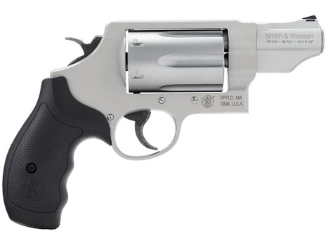 Smith & Wesson 160410 Governor 45 Colt (LC) Or 2.50" 410 Gauge, 2.75" Stainless Barrel, 6rd Stainless Cylinder, Matte Silver Scandium Alloy Z-Frame, Black Polymer Grip