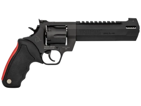 Taurus 2440061RH Raging Hunter 44 Rem Mag 6rd 6.75" Matte Black Oxide Steel Black Rubber with Integrated Red Cushion Insert Grip