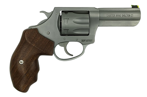 Charter Arms 73230 Professional IV Large 32 H&R Mag, 7 Shot 3" Matte Stainless Steel Barrel & Cylinder, Anodized Aluminum Frame w/Finger Grooved Wood Grip                                              