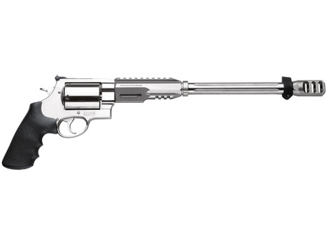 Smith & Wesson 170339 Performance Center Model 460 XVR 460 S&W Mag 5rd 14" MB Stainless Steel Barrel & Cylinder Satin Stainless Steel Frame with Black Polymer Grip Includes Bipod