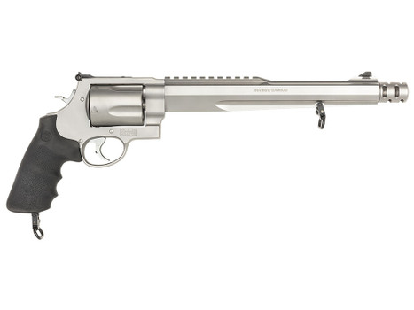 Smith & Wesson 170231 Model 500 Performance Center 500 S&W Mag Stainless Steel 10.50" Barrel With Muzzle Brake/Picatinny Rail, 5rd Cylinder & X-Frame, Chromed Hammer & Trigger With Stop