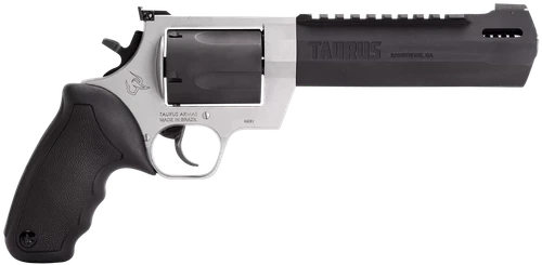 Taurus 2460065RH Raging Hunter  460 S&W Mag 5rd 6.75" Matte Black Oxide Barrel & Cylinder Matte Stainless Steel Frame Black Rubber  with Integrated Cushion Insert Grip                                 