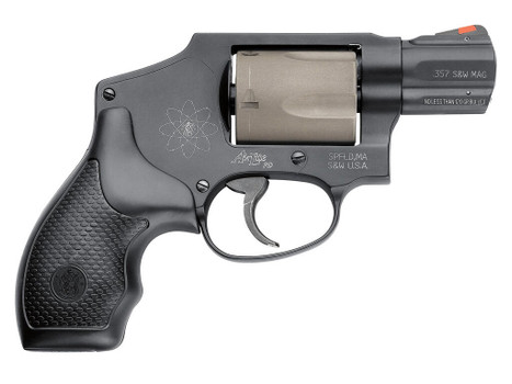 Smith & Wesson 103061 Model 340 Personal Defense 357 Mag 5 Shot 1.88" Black Stainless Steel Barrel, Titanium Cylinder, Black Scandium Alloy J-Frame, Black Polymer Grip, No Internal Lock