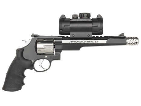 Smith & Wesson 170318 Performance Center 629 Hunter 44 Rem Mag 6rd 7.50" Stainless Steel Black Stainless Steel Black Polymer Grip