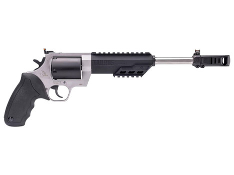 Taurus 2460105RH Raging Hunter 460 S&W Mag 5rd 10.50" Matte Black Oxide Barrel & Cylinder Matte Stainless Steel Frame Black Rubber with Integrated Cushion Insert Grip