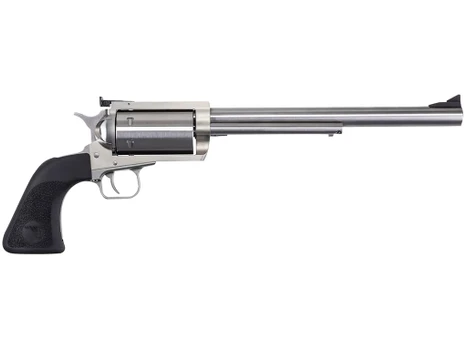 Magnum Research BFR360 BFR Extra Large 360 Buckhammer 6+1 Shot 10" Brushed Stainless Steel Barrel & Cylinder, Stainless Stainless Steel Frame, Black Rubber Grip, Exposed Hammer