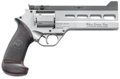 Chiappa Firearms 340302 Rhino Match Master 38 Special 6 Shot, 6" Gray PVD Steel Vent Rib Barrel & Cylinder, Gray PVD Aluminum Frame, Black Hogue Micarta Grip, Exposed Hammer                           