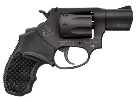 Taurus 2-942021 942 22 LR 8rd 2" Barrel, Overall Matte Black Finish Steel & Finger Grooved Black Polymer Grip