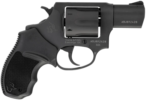 Taurus 2-85621 856 *CA Compliant Small 38 Special +P 6 Shot 2" Matte Black Carbon Steel Barrel, Cylinder & Frame, Black Finger Grooved Rubber Grip, Transfer Bar Safety, Exposed Hammer                 