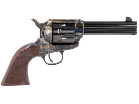 Taylors & Company 550812 Smoke Wagon 45 Colt (LC) Caliber with 4.75" Blued Finish Barrel, 6rd Capacity Blued Finish Cylinder, Color Case Hardened Finish Steel Frame & Checkered Walnut Grip