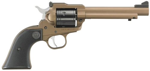 Ruger 2034 Super Wrangler  22  LR/22 WMR 6 Shot 5.50" Bronze Cerakote Steel Barrel & Frame, Black Cylinder, Black Checkered Polymer Grip, Transfer Bar Safety, Exposed Hammer                           