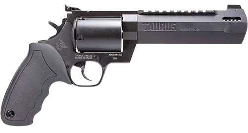 Taurus 2500061RH Raging Hunter  Large Frame 500 S&W Mag 5rd 6.75" Black Ported/Target Crown Barrel, Matte Black Oxide Cylinder, Black Steel Frame Black Rubber Grip                                     