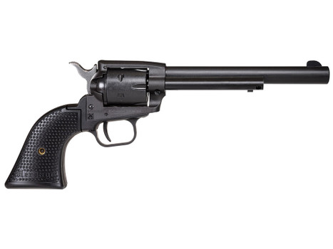 Heritage Mfg SRR22BS6PG Rough Rider 22 LR 6 Shot, 6.50" Black Satin Steel Barrel, Frame & Cylinder, Black Star Polymer Grip, Manual Thumb Safety, Exposed Hammer