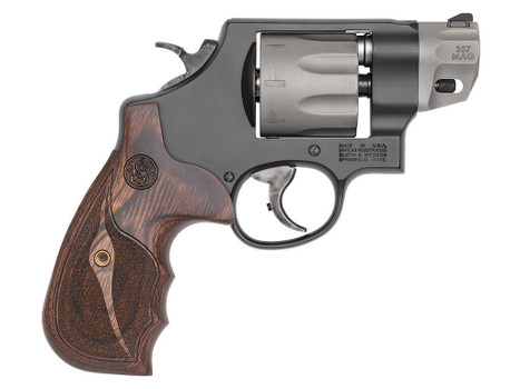 Smith & Wesson 170245 Model 327 Performance Center 357 Mag 2" Titanium/Stainless Barrel, 8rd Titanium Cylinder, Black Scandium Alloy N-Frame, Wood Grip