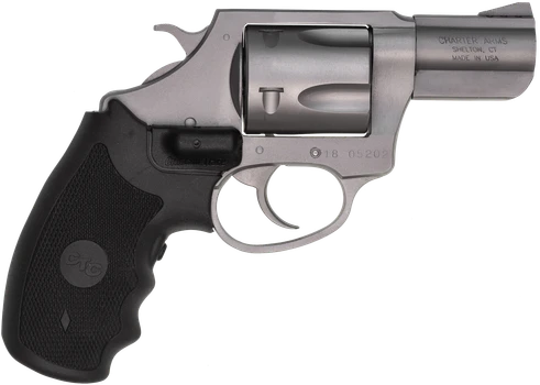 Charter Arms 73524 Mag Pug  Large 357 Mag, 5 Shot 2.20" Matte Stainless Steel Barrel, Cylinder & Frame w/Black Crimson Trace Laser Grip                                                                 