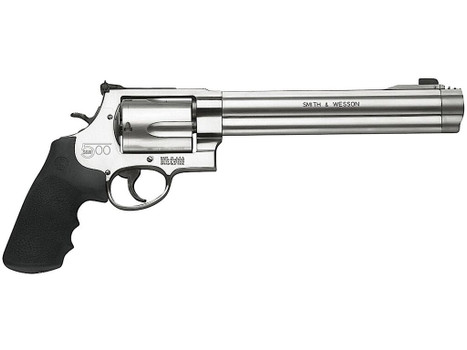 Smith & Wesson 163500 Model 500 500 S&W Mag Stainless Steel 8.38" Barrel & 5rd Cylinder, Satin Stainless Steel X-Frame, Fixed Compensator, Internal Lock