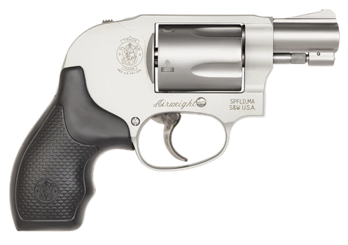 Smith & Wesson 163070 Model 638 *CA Compliant 38 Special + P 5 Shot 1.88" Stainless Steel Barrel/Cylinder, Matte Silver Aluminum Alloy J-Frame, Polymer Grip, Internal Lock, Concealed Hammer           