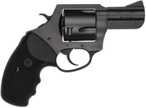 Charter Arms 64520 Pitbull  45 ACP, 5 Shot 2.50" Black Nitride Steel Barrel, Cylinder & Frame w/Black Finger Grooved Rubber Grip                                                                        