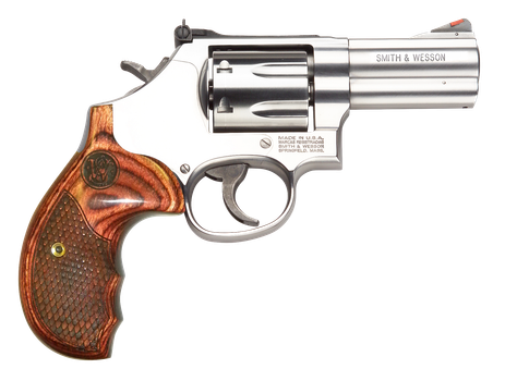 Smith & Wesson 150713 Model 686 Plus Deluxe 357 Mag or 38 S&W Spl +P Stainless Steel 3" Barrel & 7rd Cylinder,  Satin Stainless Steel L-Frame, Textured Wood Grip, Internal Lock                        