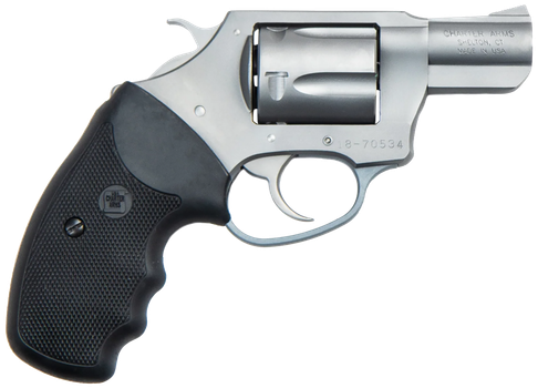 Charter Arms 73220 Undercoverette  Small 32 H&R Mag, 6 Shot 2" Matte Stainless Steel Barrel & Cylinder, Matte Stainless Aluminum Frame w/Black Finger Grooved Rubber Grip, Exposed Hammer               