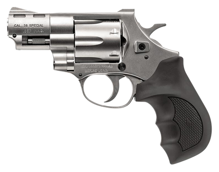 Weihrauch Guns 770127 Windicator  357 Mag 6rd Shot 2" Nickel Steel Barrel & Cylinder w/Aluminum Frame Black Rubber Grip                                                                                 