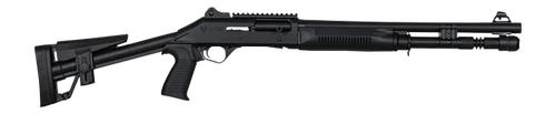 Panzer Arms PAM4TSSBSS M4 12 Gauge Semi-Auto 3" 5+1 18.50" Black Barrel, Black Aluminum Receiver w/Picatinny Rail, Black Skeleton Synthetic Stock & Grip                                                
