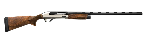 Retay USA ACEUL26 Ace Upland Ultralight 12 Gauge Semi-Auto 3" 3+1 26" Black Deep Bore Barrel, Aluminum Drilled & Tapped Slopeback Receiver, Fixed Satin Walnut  Stock                                   
