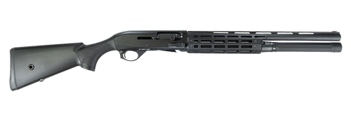 MAC 21000182 Agency Tradesman 2 12 Gauge Semi-Auto 5+1 18.50" Black Chromate Ported Vent Rib Barrel, Black Anodized Picatinny Rail Receiver, Fixed Black Synthetic Stock                                